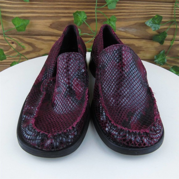 Apostrophe Size 6 Loafer Purple‎ Leather 6 Ratler Slip On Women - Picture 3 of 11